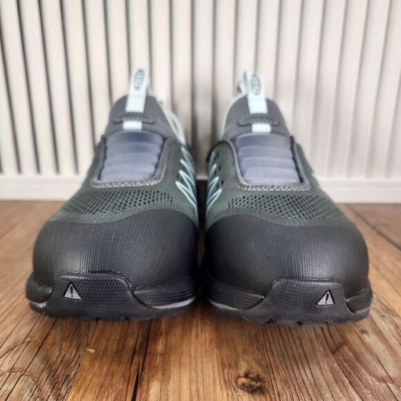 Keen Vista Energy Shift Women 7 Wide Steel Gray Blue Glass Carbon Toe Work Shoes - Picture 3 of 11